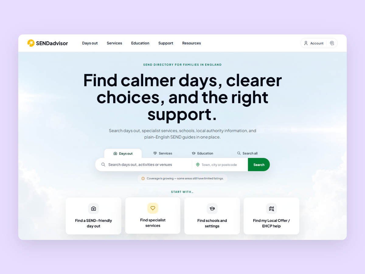 SENDadvisor screenshot